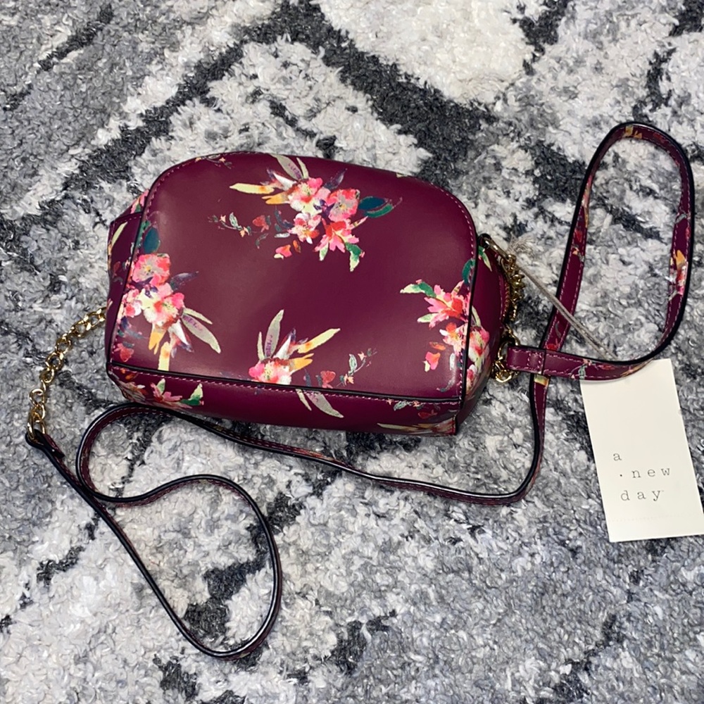NWT A New Day Crossbody Floral Purse